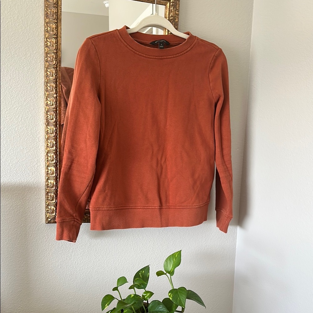 Rust Orange Crewneck Sweatshirt